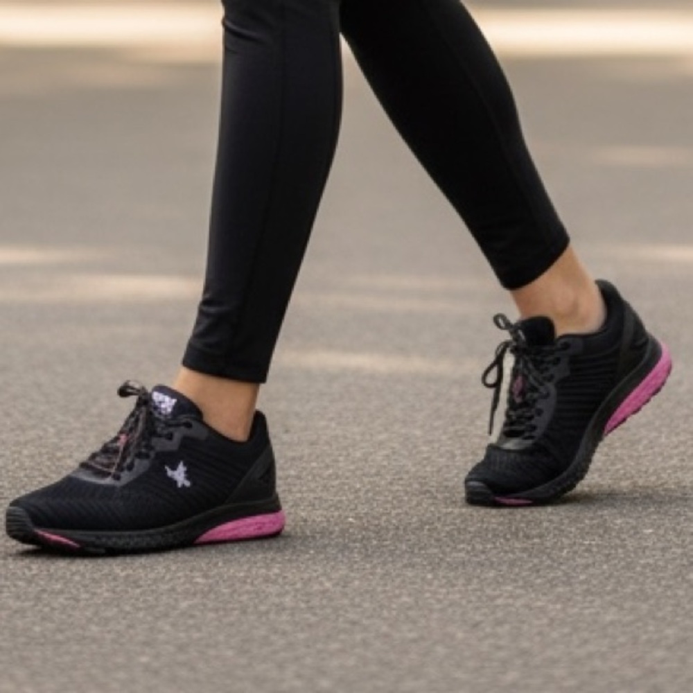 U.S. Polo Assn. Black and Pink Women's Sneakers